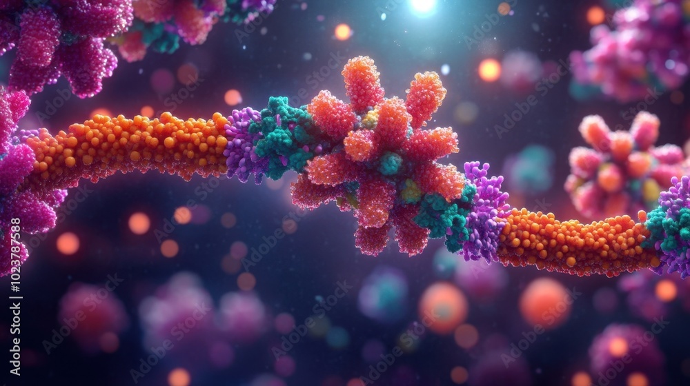 Intricate Cellular Structures in Microscopic of Skin Cells Intricate Cellular Structures in Microscopic of Skin Cells