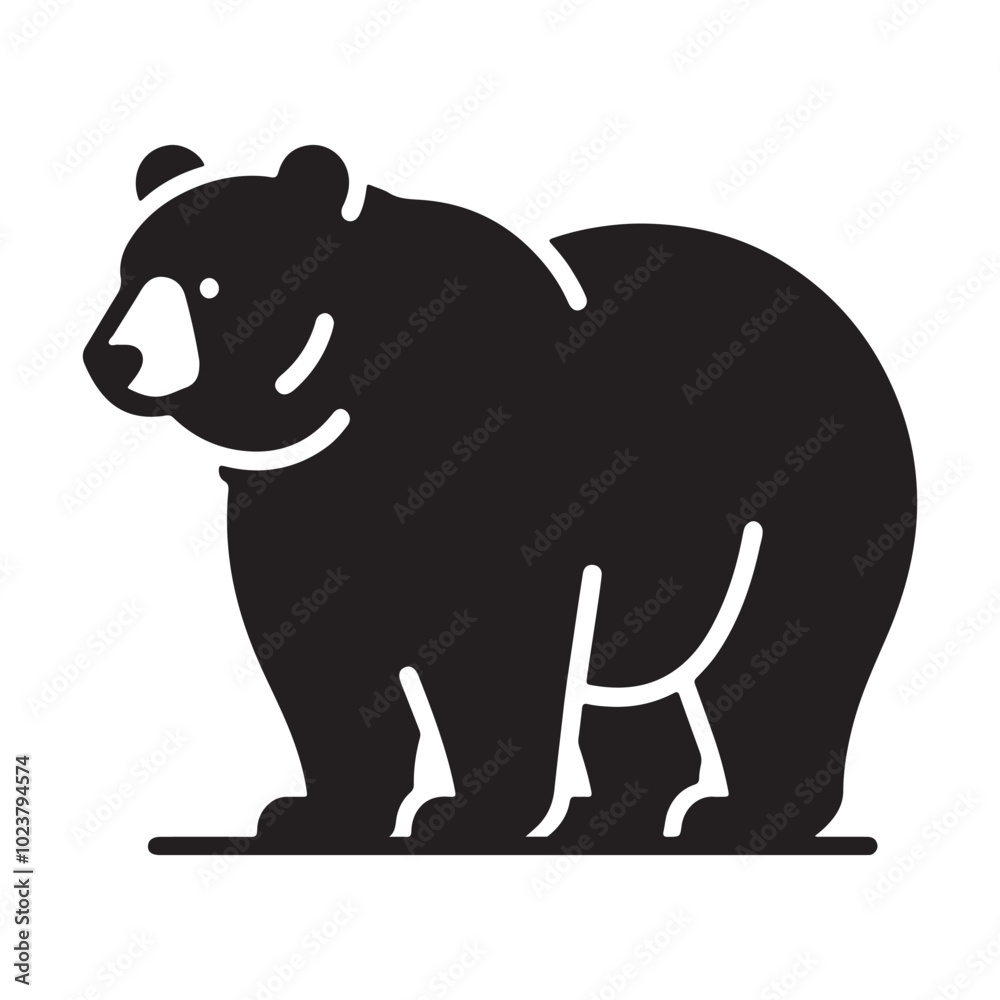 Fototapeta premium illustration of a bear
