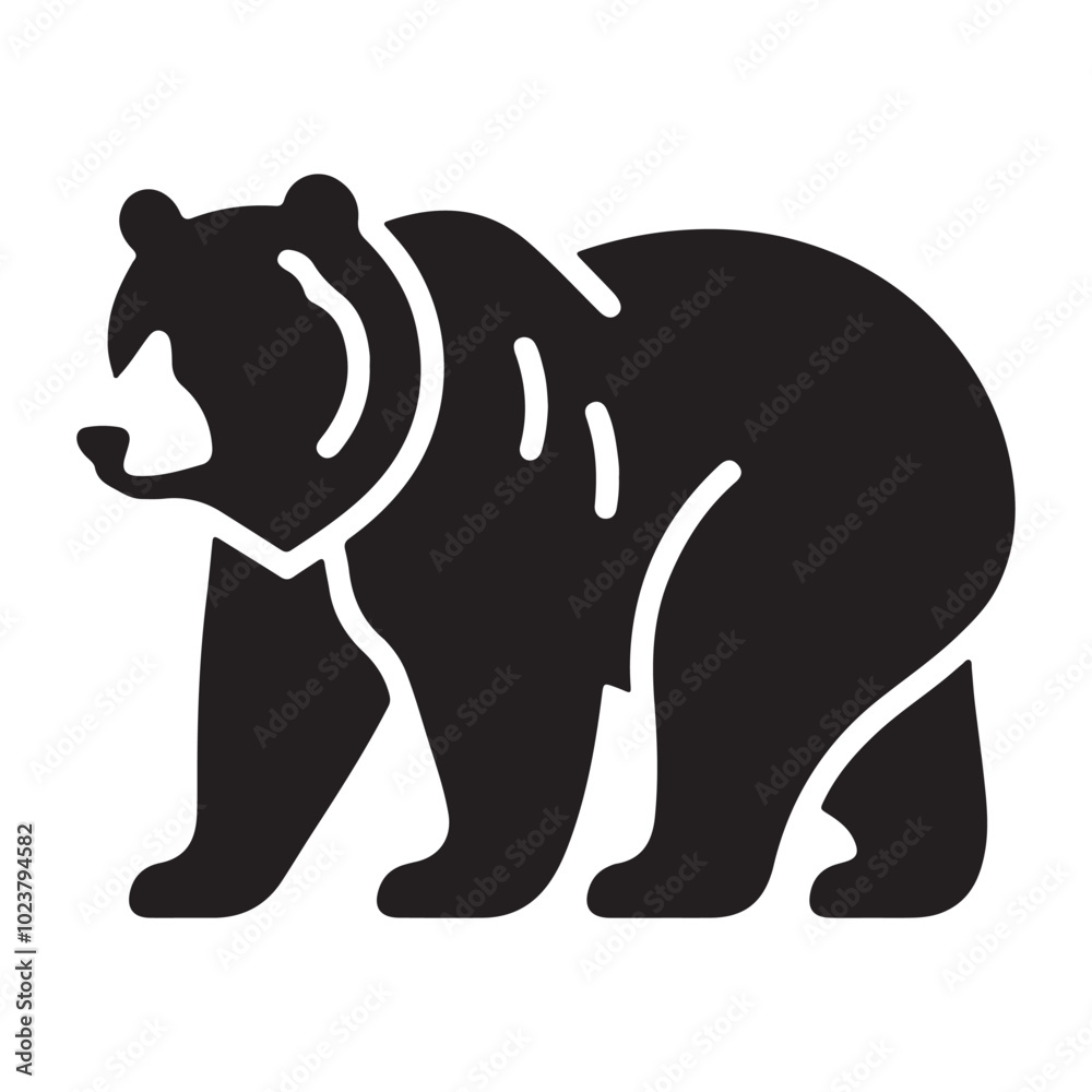 Fototapeta premium illustration of a bear