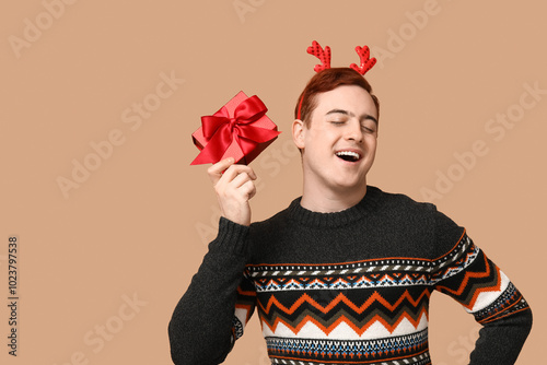 Handsome young man in warm ...