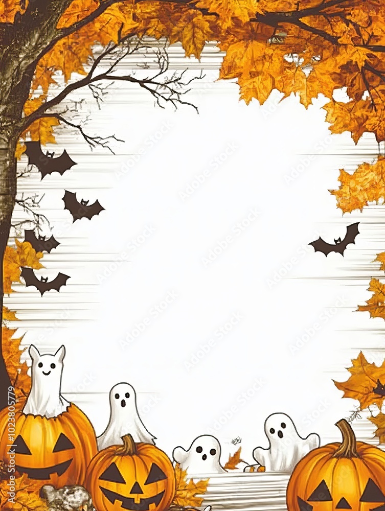 halloween invitation template with pumpkins halloween invitation template with pumpkins
