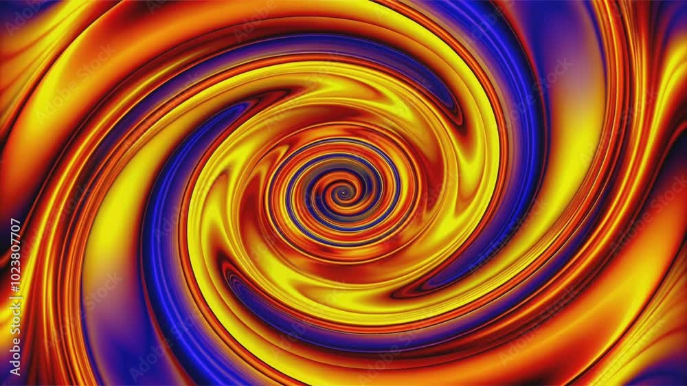 Abstract Spiral Pattern in Vibrant Yellow, Red, and Blue Hues Abstract Spiral Pattern in Vibrant Yellow, Red, and Blue Hues