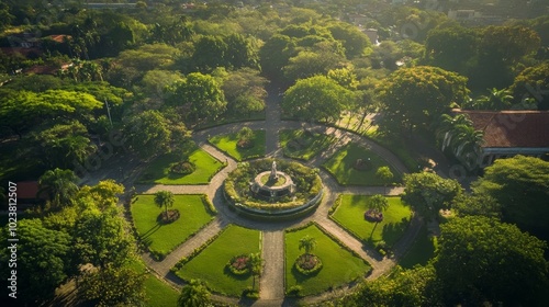 Granada park's aerial view, Nicaragua