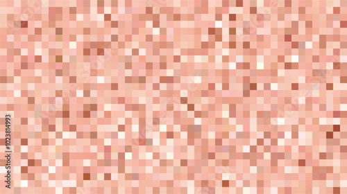 Abstract background with blurry brown pixel color censorship element. Appropriate for digital design projects