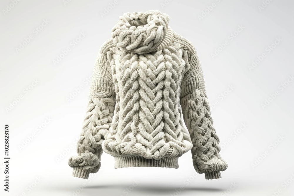 Winter Fashion Sweaters on White Background Winter Fashion Sweaters on White Background