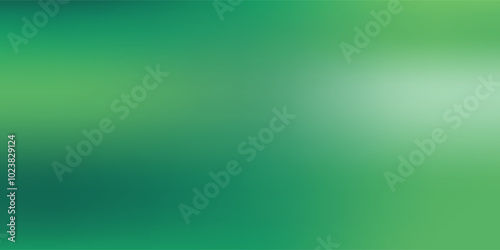 Gradient background in green color. vector