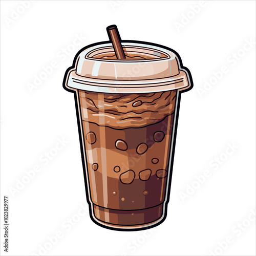 chocolate, dessert, cream, coffee, glass, food, sweet, ice, drink, isolated, milk, brown, cold, cup, white, whipped cream, delicious, beverage, ice-cream, icecream, sundae, gourmet, fresh, snack, ice 