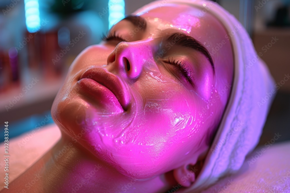 Cosmetologist offers rf lifting for non invasive facial rejuvenation and skin tightening benefits Cosmetologist offers rf lifting for non invasive facial rejuvenation and skin tightening benefits