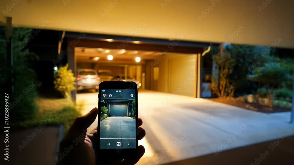 Smart Home Garage Door Automation with Smartphone Control Smart Home Garage Door Automation with Smartphone Control