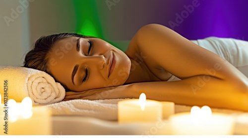 Relaxing Spa Experience with Soft Lighting and Candles