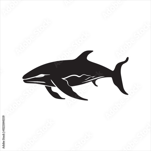 black whale,fish, dolphin, shark, animal, sea, vector, ocean, blue, cartoon, illustration, white, isolated, water, mammal, marine, fin, underwater, silhouette, nature, art, swimming, wildlife, black, 