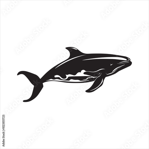 silhouette of a dolphin,fish, dolphin, shark, animal, sea, vector, ocean, water, illustration, cartoon, logo, silhouette, fin, nature, mammal, marine, underwater, swimming, tattoo, blue, art,