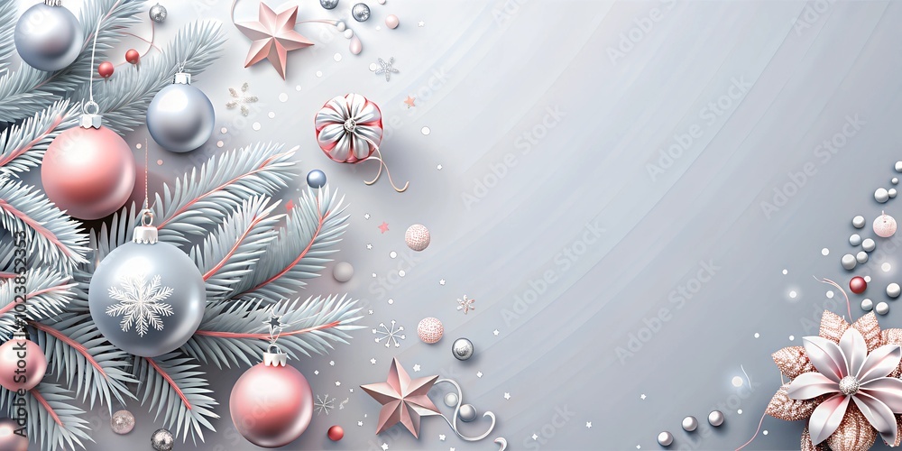 Fototapeta premium christmas background with christmas tree