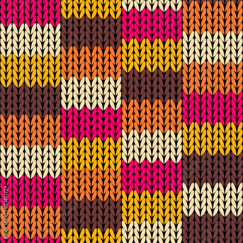 Knitted background pattern wallpaper knitting decorative print handmade textile knitting handiwork