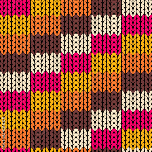 Knitted background pattern wallpaper knitting decorative print handmade textile knitting handiwork