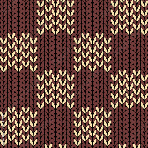 Knitted background pattern wallpaper knitting decorative print handmade textile knitting handiwork