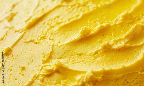 a close up of a yellow cake with frosting