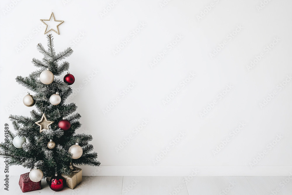 Christmas pine branches with red and gold ornaments and pinecones on white background. Ideal for festive holiday decor, seasonal designs, and Christmas-themed imagery. Christmas pine branches with red and gold ornaments and pinecones on white background. Ideal for festive holiday decor, seasonal designs, and Christmas-themed imagery.