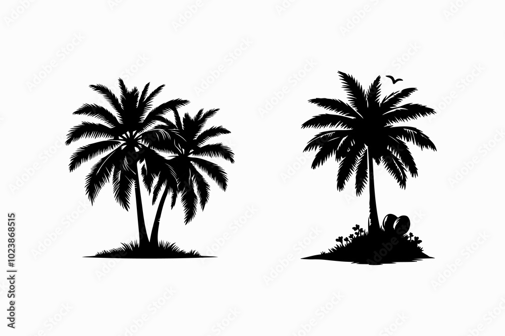 Coconut Tree Vector Image Coconut Tree Vector Image