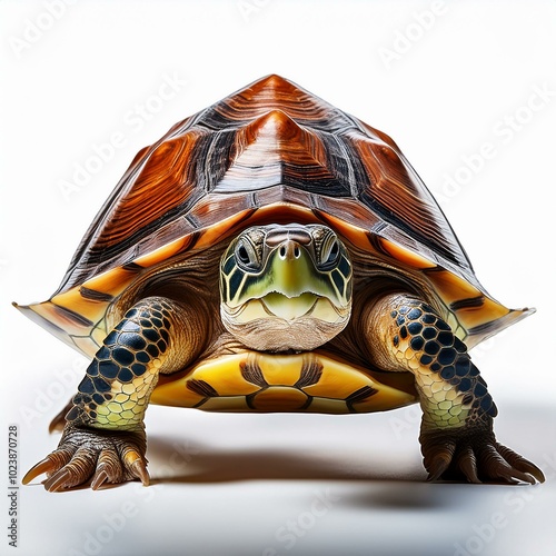 turtle isolated on transparent background photo