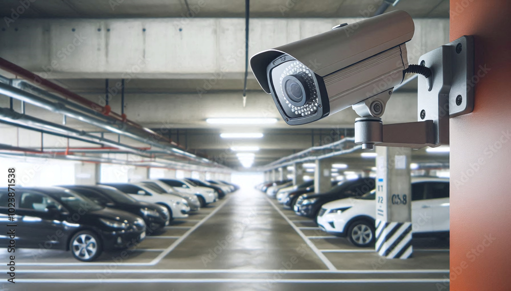 Surveillance Camera Monitoring Parking Garage for Security and Safety Surveillance Camera Monitoring Parking Garage for Security and Safety