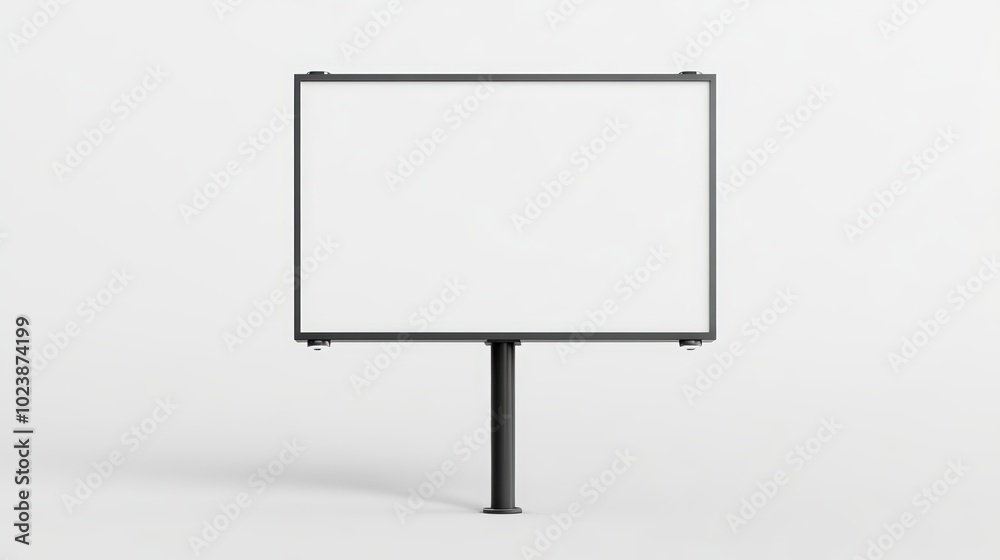 Blank billboard sign on white isolate background. Blank billboard sign on white isolate background.