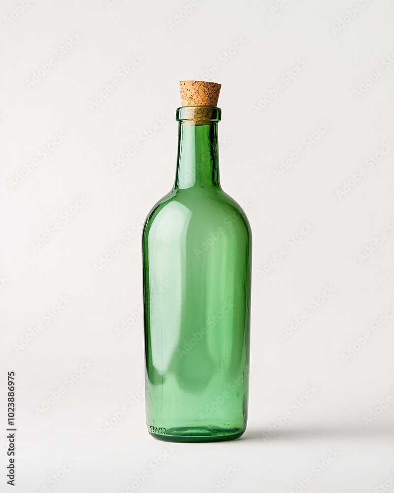 green glass bottle with cork green glass bottle with cork