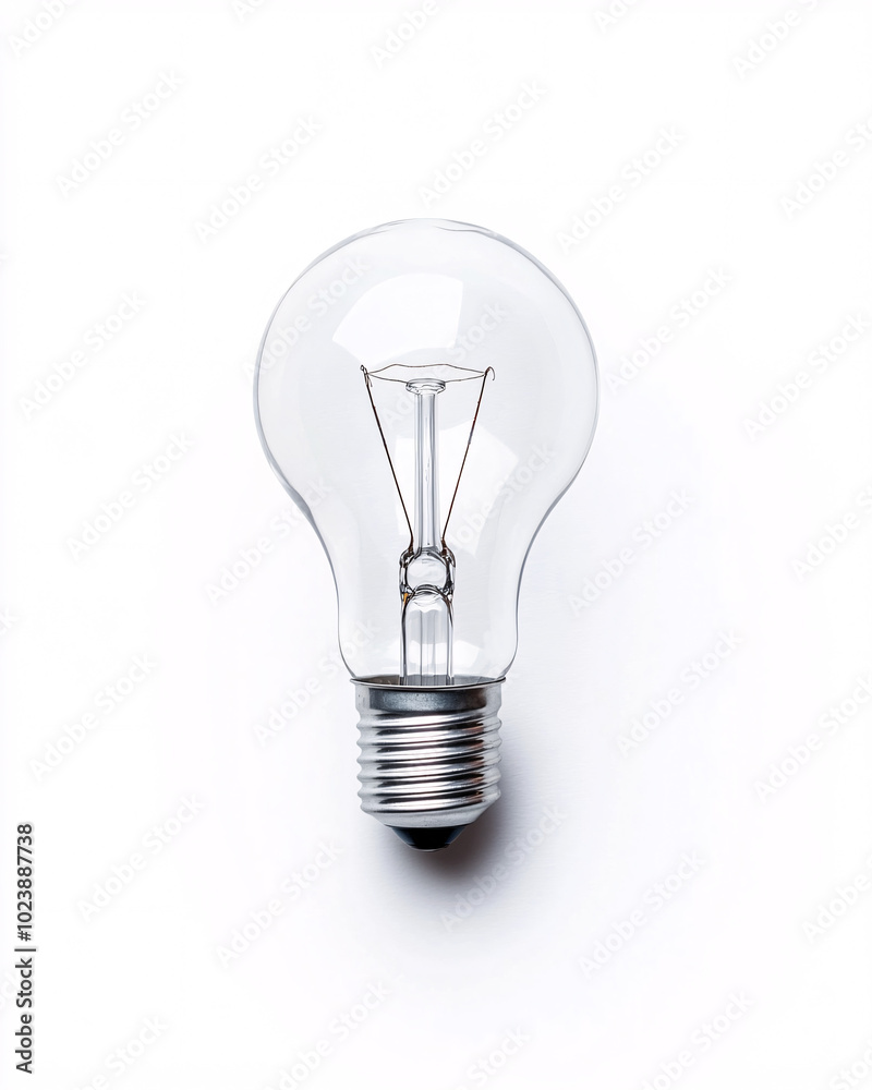 light bulb on white background light bulb on white background