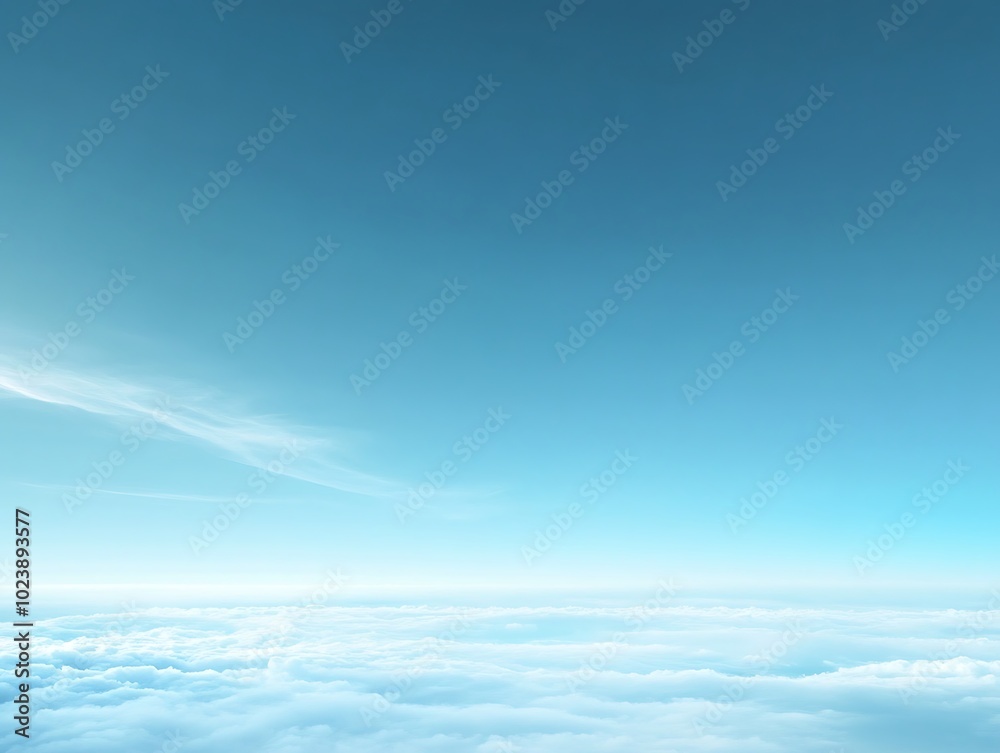 Smooth sky blue color banner background with subtle gradients for design Smooth sky blue color banner background with subtle gradients for design