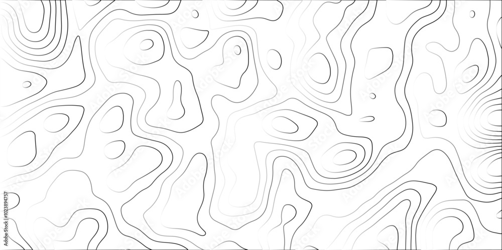 Fototapeta premium Abstract Gradient line topographic Contour Scheme & Geographic Moutain terrain. Contour map background. Cartographic Weave with seamless striped patterns and wavy gradient lines