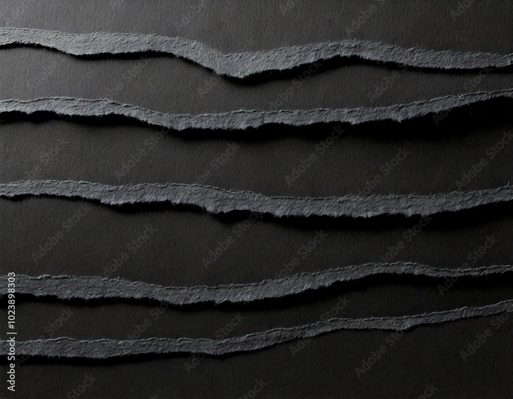 layers of torn black paper, creating an interesting and textured visual effect. layers of torn black paper, creating an interesting and textured visual effect.