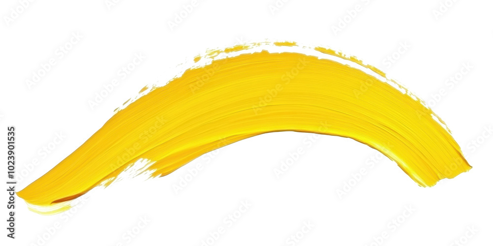 Yellow Paint Brush Stroke on White Background – Abstract Artistic Texture. Yellow Paint Brush Stroke on White Background – Abstract Artistic Texture.