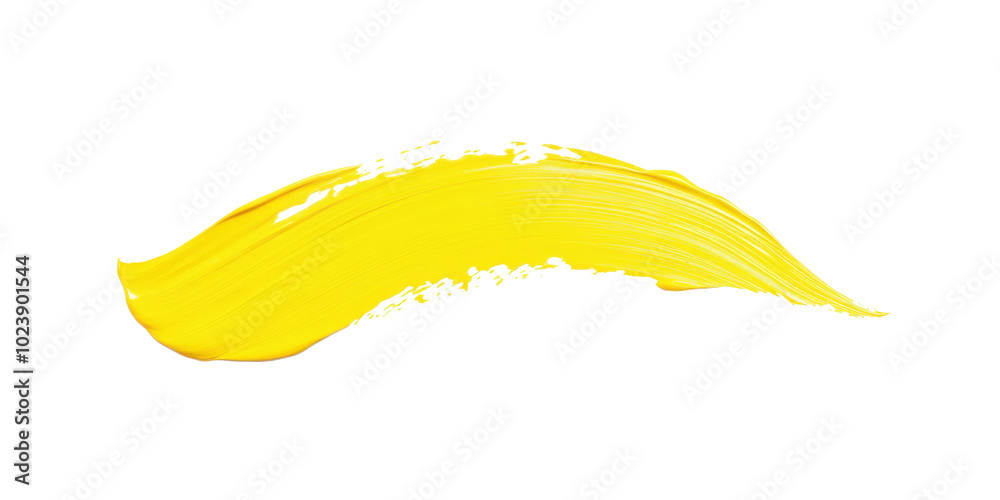 Yellow Paint Brush Stroke on White Background – Abstract Artistic Texture. Yellow Paint Brush Stroke on White Background – Abstract Artistic Texture.