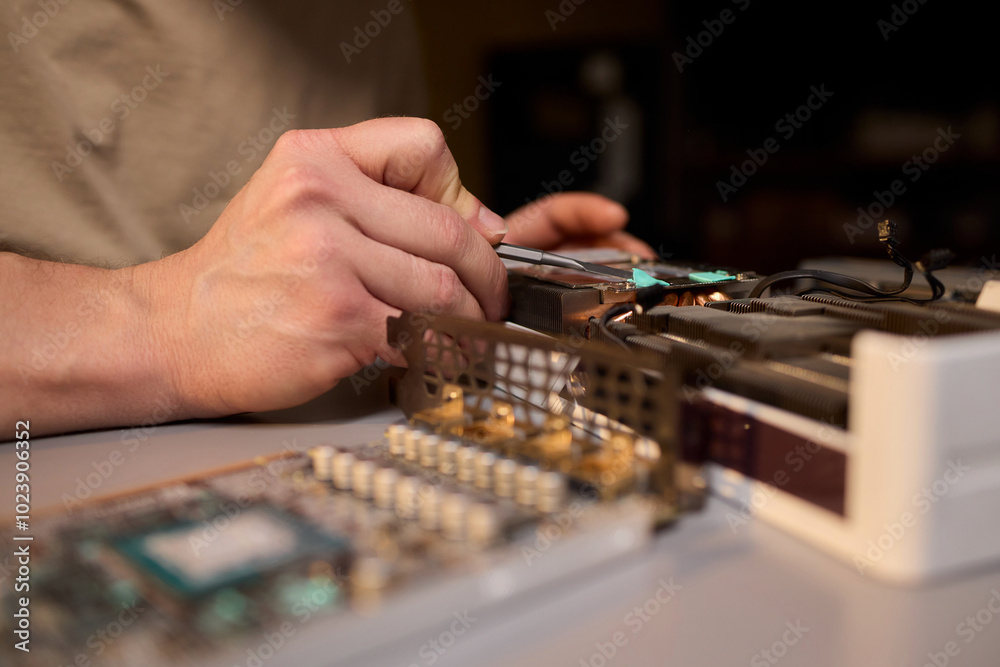 Hand Repairing a Graphics Card through the Application of Thermal Paste for Better Performance Hand Repairing a Graphics Card through the Application of Thermal Paste for Better Performance