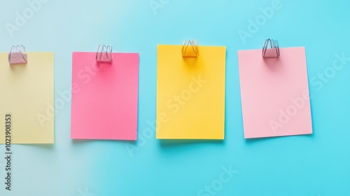 Colorful Shopping Bags on Pastel Background