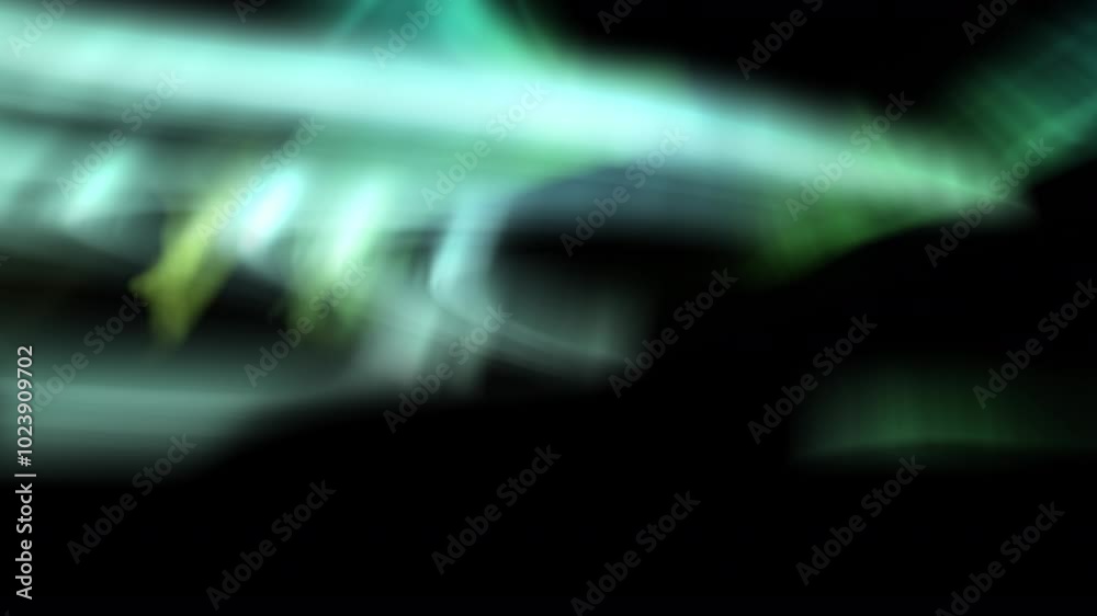 Ethereal Aurora Dance Green and Blue Loop Animation