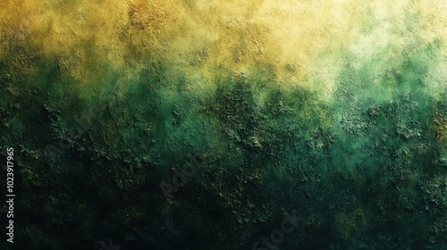 Abstract green and yellow watercolor background with a textured surface.