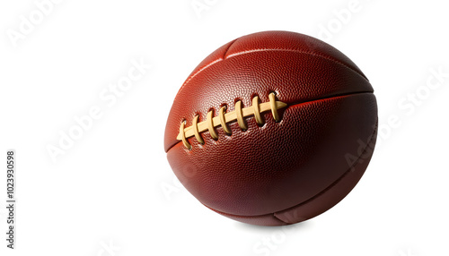 Football Leather isolated with white highlights, png