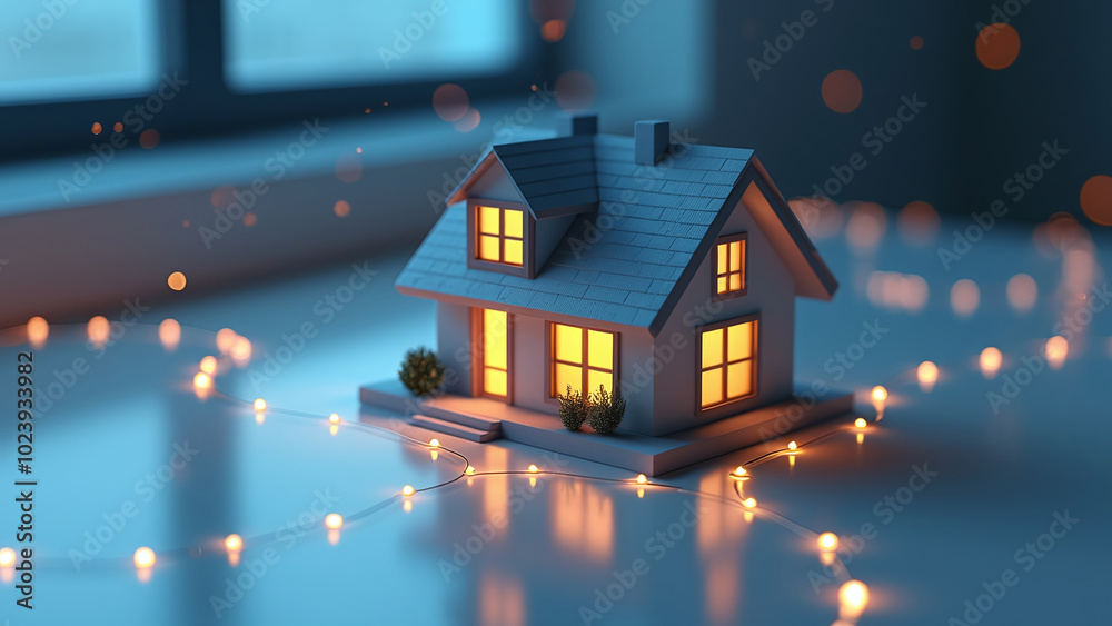 Smart Home Model with Connected Technology and Illuminated Network Smart Home Model with Connected Technology and Illuminated Network