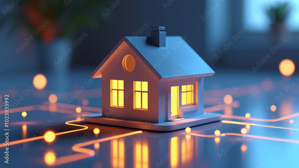 Smart Home Model with Connected Technology and Illuminated Network Smart Home Model with Connected Technology and Illuminated Network