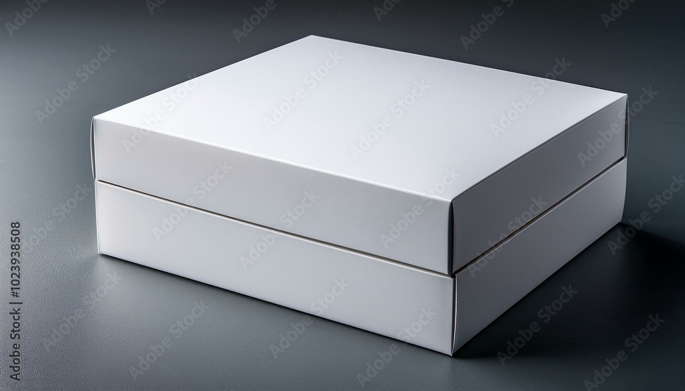 Realistic blank white product package box mockup Realistic blank white product package box mockup