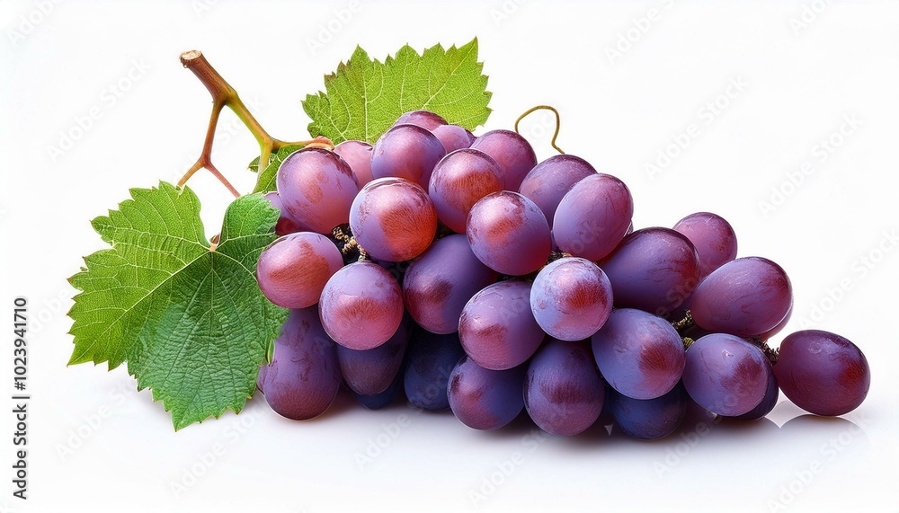 Obraz premium Grapes isolated on a white background