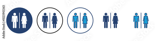 Toilet icon vector. restrooms icon vector. bathroom sign. wc, lavatory