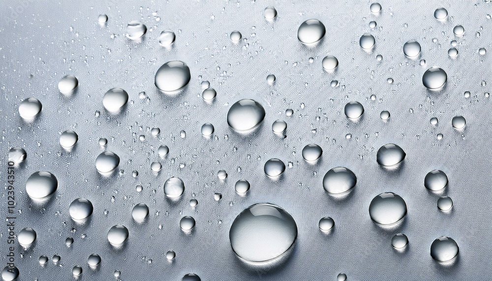 Drops of water on white surface. Drops of water on white surface.