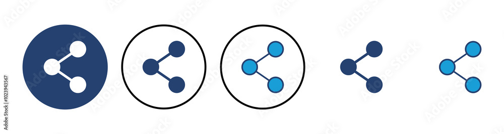 Share icon vector. Sharing vector icon Share icon vector. Sharing vector icon