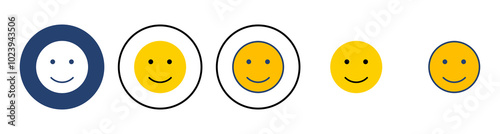 smile icon vector. smile emoticon icon. feedback