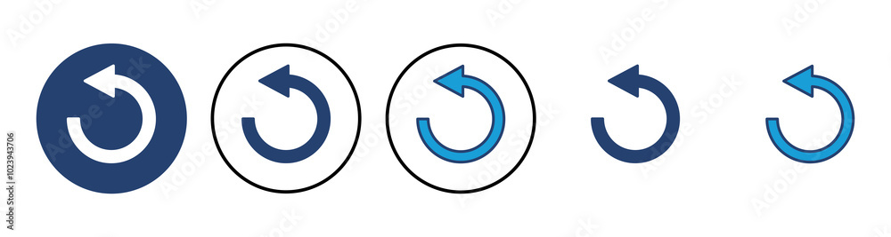Refresh icon vector. Reload icon vector. Update icon. Refresh icon vector. Reload icon vector. Update icon.
