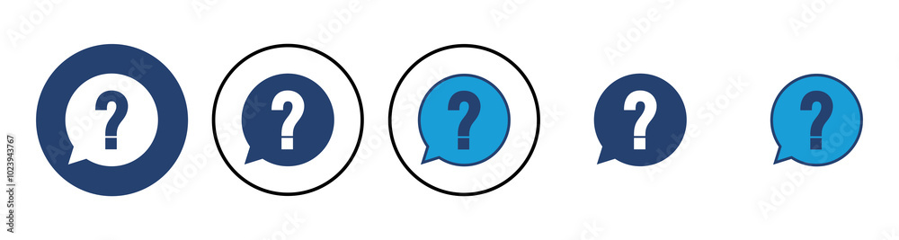 Question icon vector. question mark icon vector.