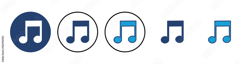 Music icon vector. note music icon vector Music icon vector. note music icon vector
