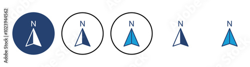 Compass icon vector. arrow compass icon vector